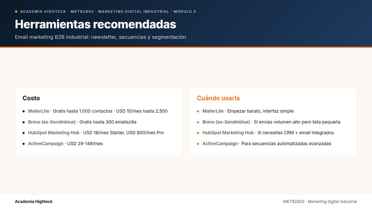 Herramientas recomendadas