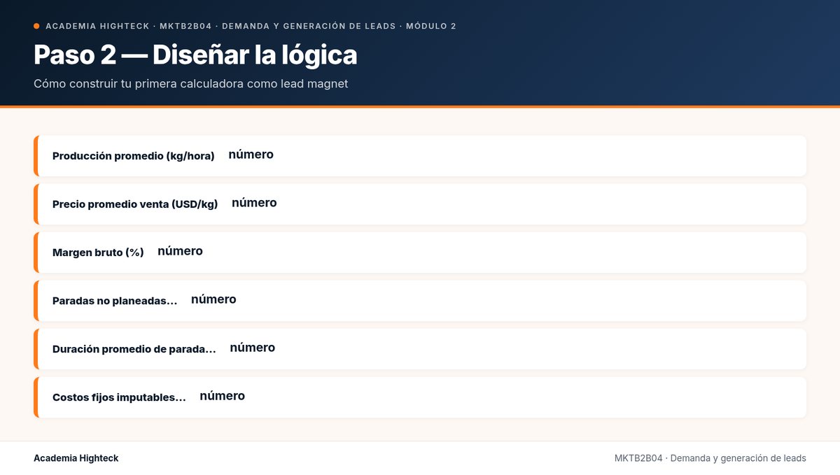 Paso 2 — Diseñar la lógica
