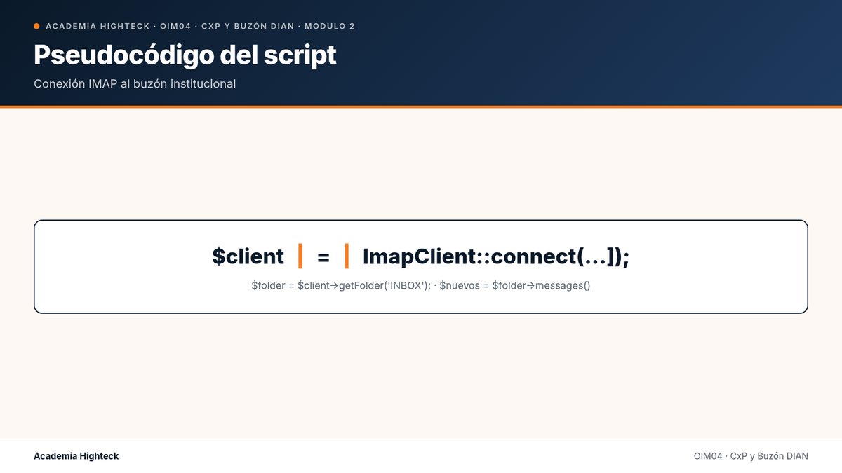 Pseudocódigo del script